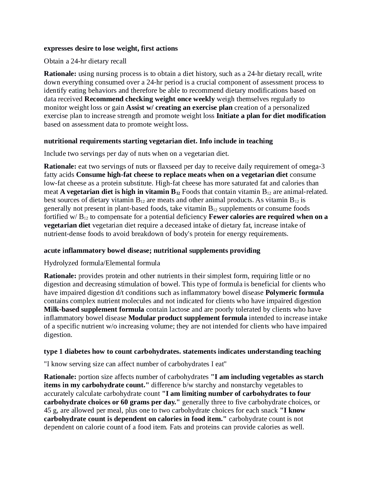 Preview image of ATI Nutrition Proctored Complete Solution 2022 document